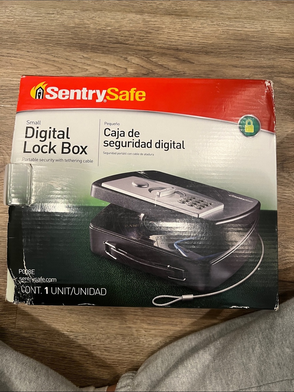 Small Digital Lock Box in Black - Secure Portable Storage New!!